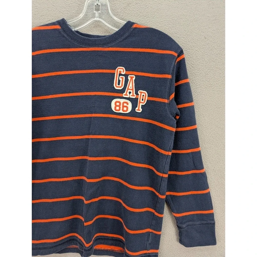 Y2K Gap Sweater Kids Boys Size XL (12) Long Sleeve Striped Pullover Crewneck 80s